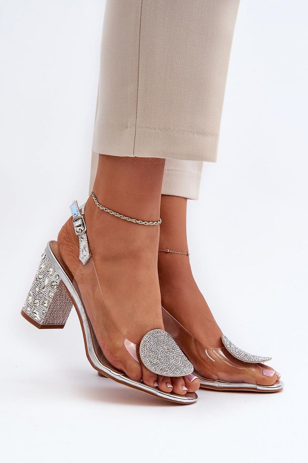 Heel sandals model 195580