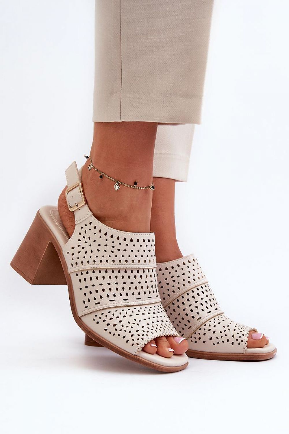 Heel sandals model 195749