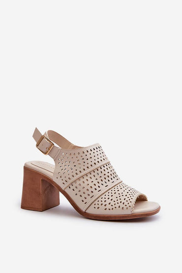 Heel sandals model 195749