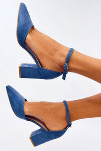 Block heel pumps model 196014