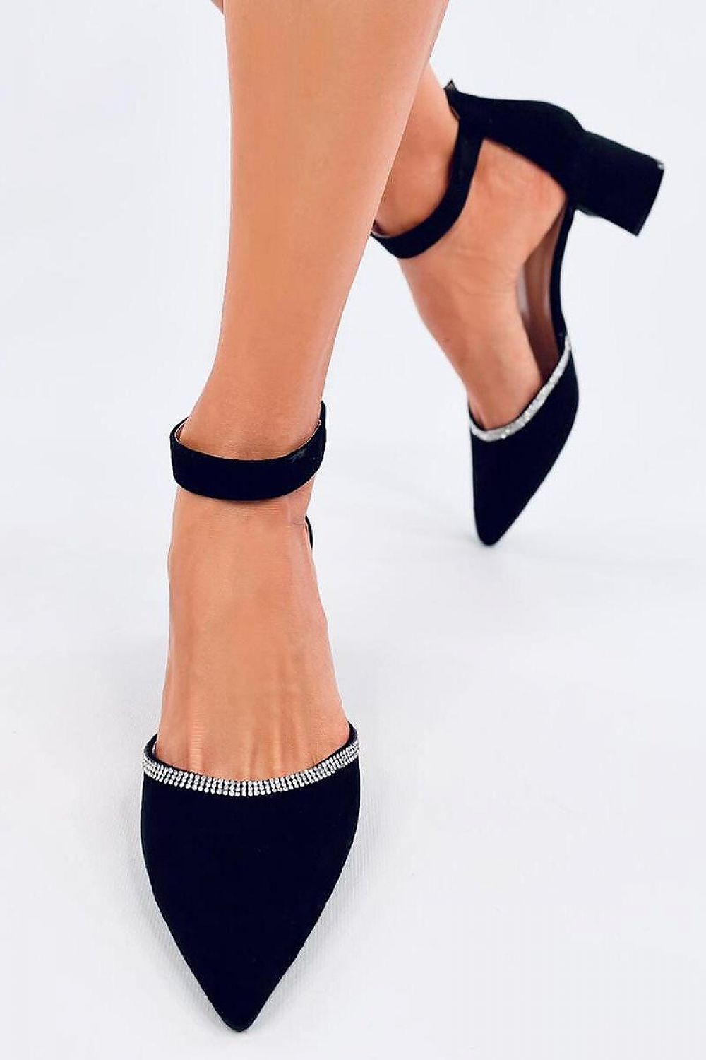 Block heel pumps model 196034