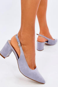 Block heel pumps model 196071