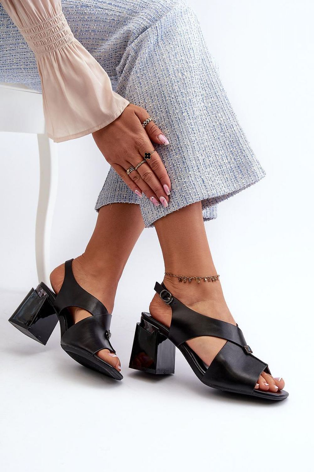 Heel sandals model 196320