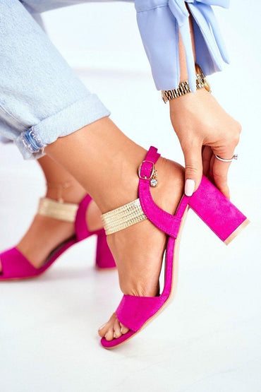 Heel sandals model 196324