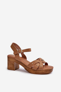 Heel sandals model 196336