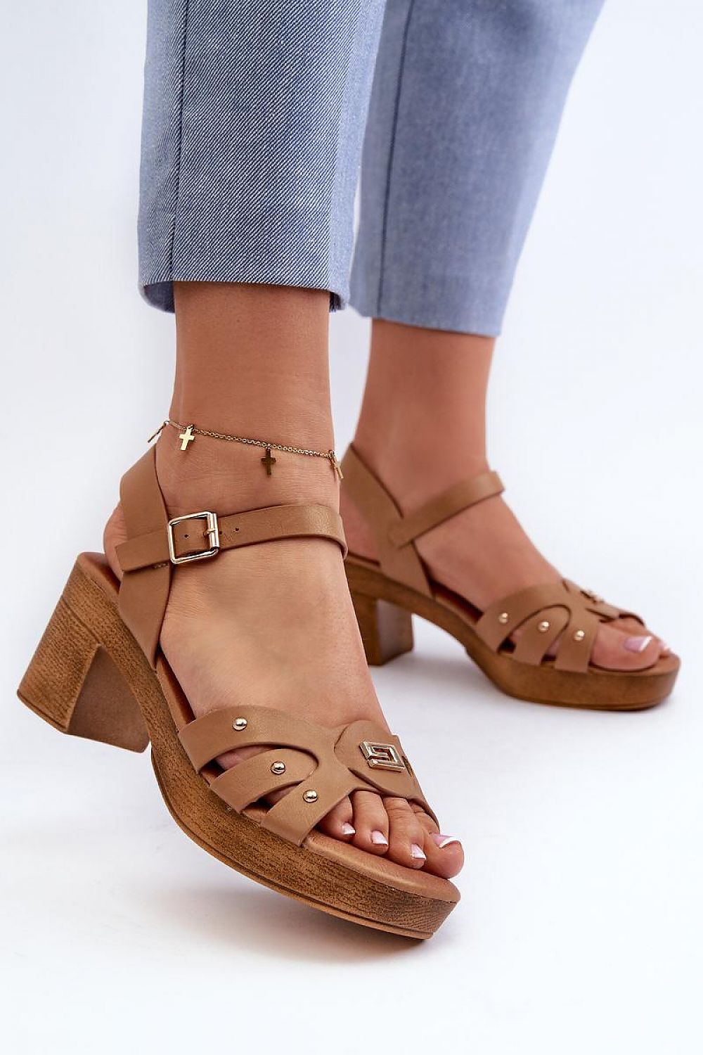 Heel sandals model 196336