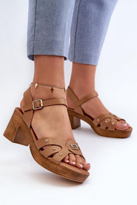 Heel sandals model 196336