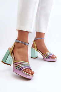 Heel sandals model 196965