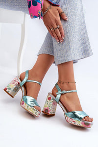 Heel sandals model 196970