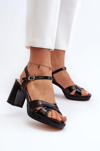 Heel sandals model 196979