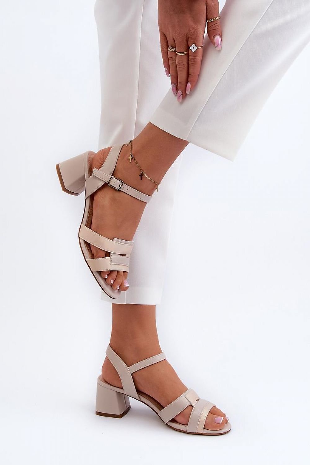 Heel sandals model 197096