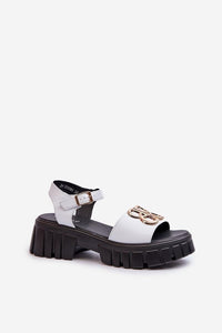 Heel sandals model 197108