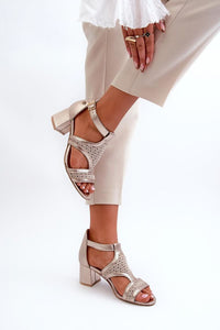 Heel sandals model 198129
