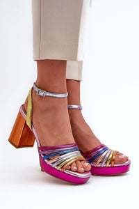 Heel sandals model 198139