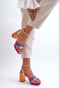 Heel sandals model 198139