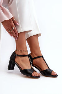 Heel sandals model 198199