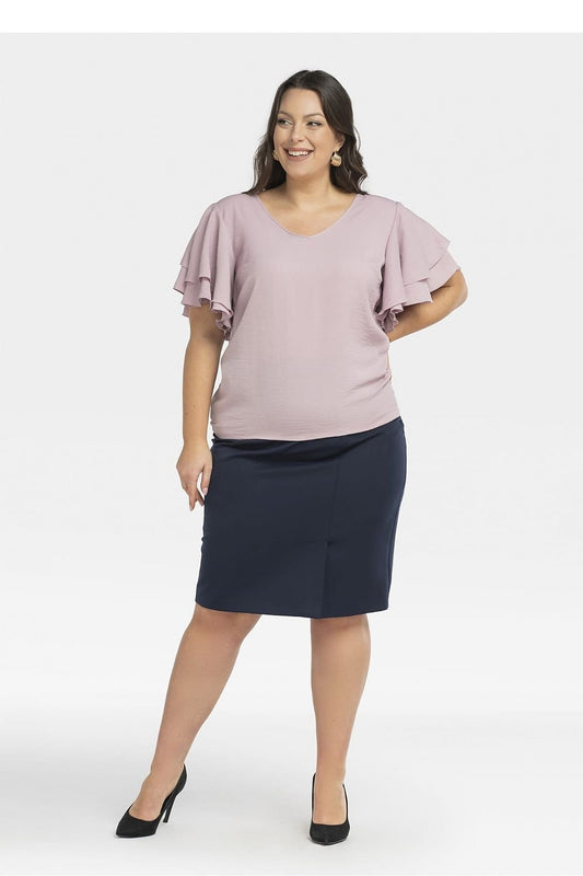 Plus size blouse model 198325