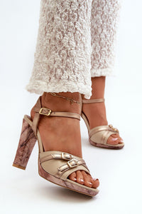Heel sandals model 198398
