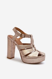 Heel sandals model 198400