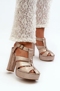 Heel sandals model 198400