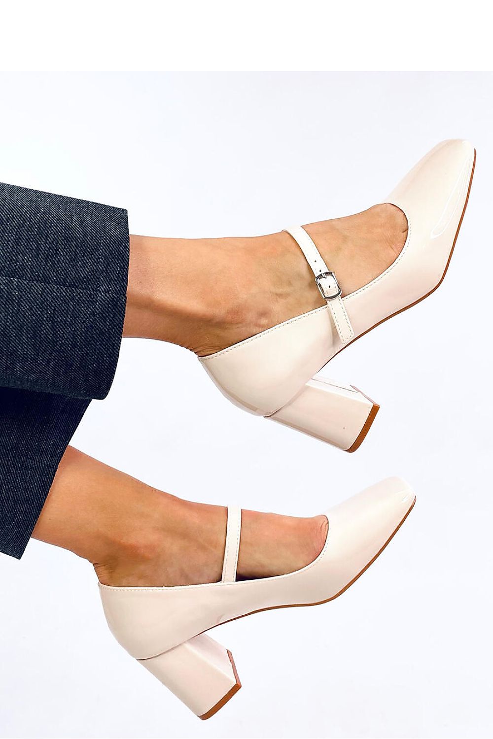 Block heel pumps model 200679