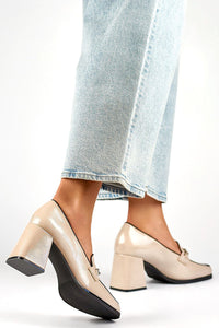 Block heel pumps model 200870