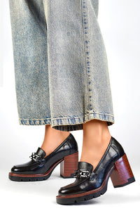 Block heel pumps model 200872