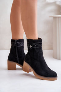 Heel boots model 201167