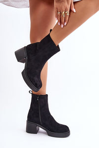 Heel boots model 201541