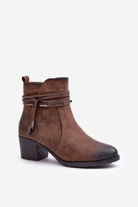 Heel boots model 201545