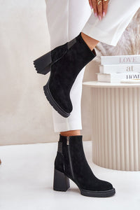 Heel boots model 201684