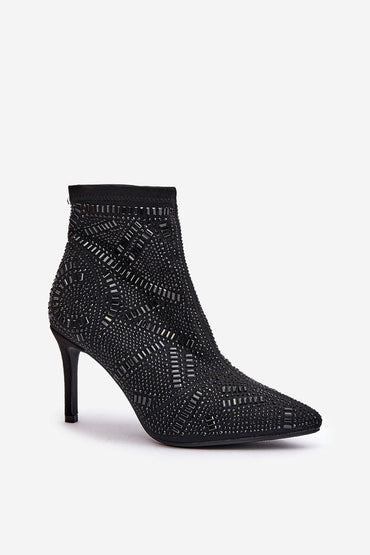 Heel boots model 201689