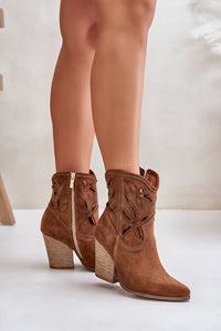 Heel boots model 201755