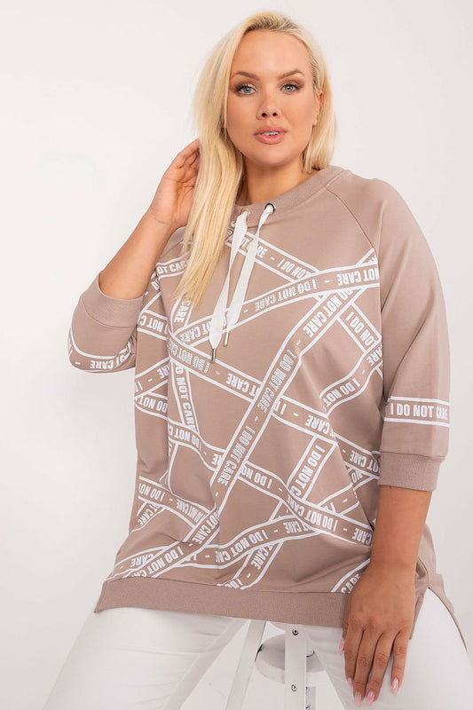 Plus size blouse model 201843
