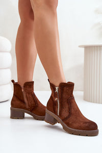 Heel boots model 201884