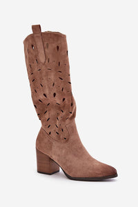 Heel boots model 202108