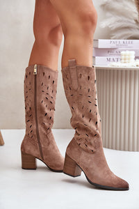 Heel boots model 202108