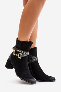 Heel boots model 202648