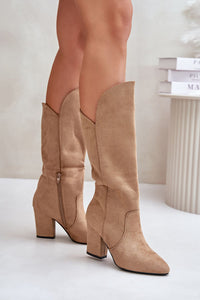 Heel boots model 202737