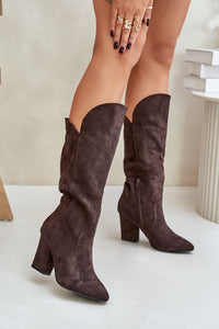 Heel boots model 202738
