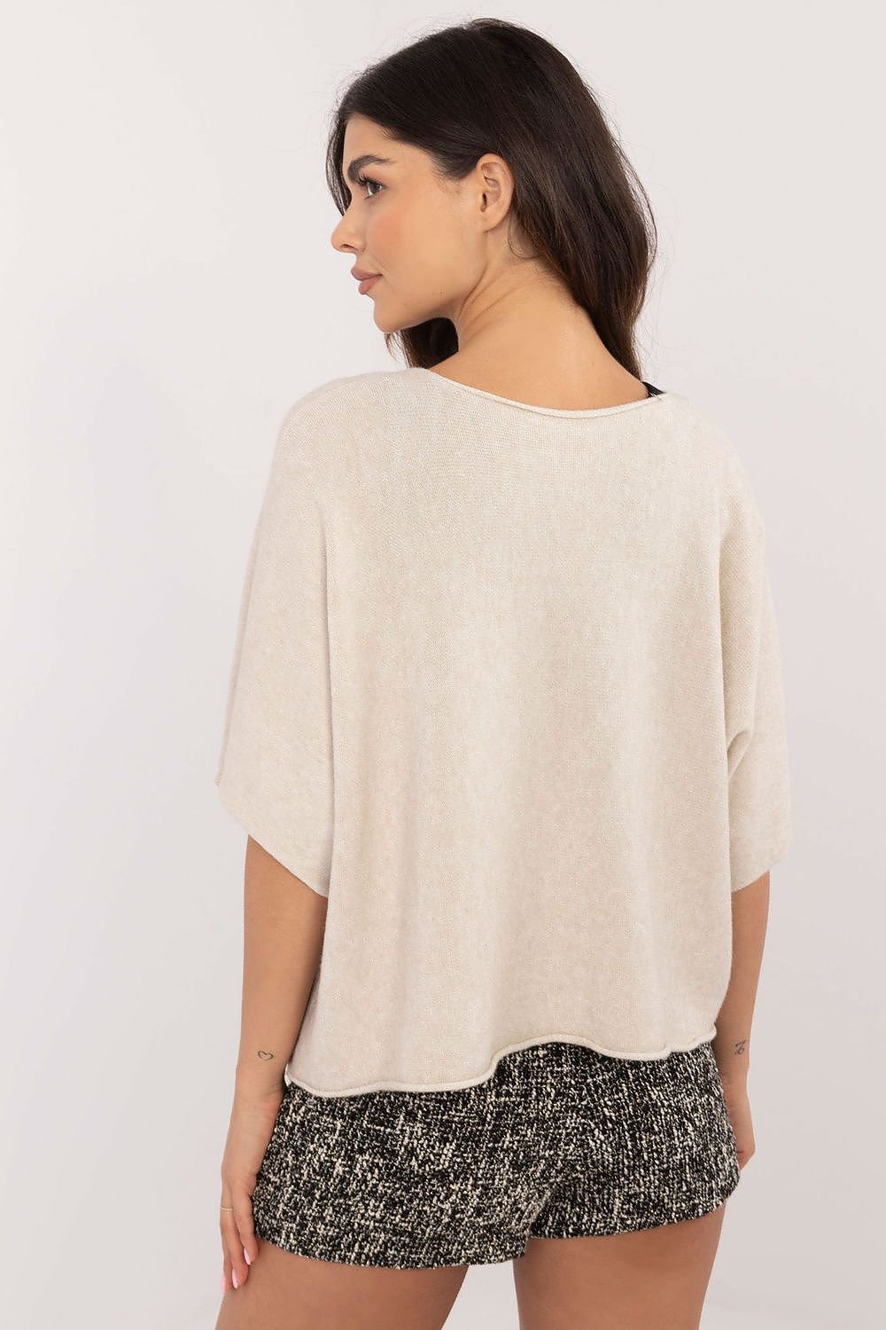 Short sleeve sweater model 203026