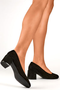 Block heel pumps model 203052