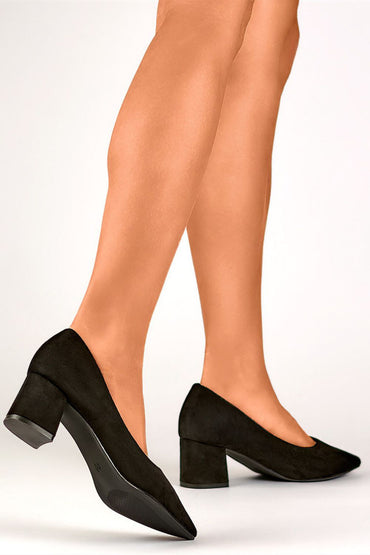 Block heel pumps model 203053
