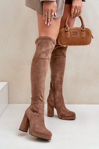 Heel boots model 203507