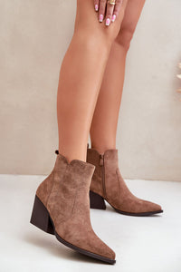 Heel boots model 203529