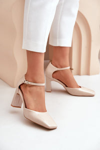 Block heel pumps model 203595