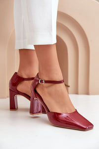 Block heel pumps model 203596