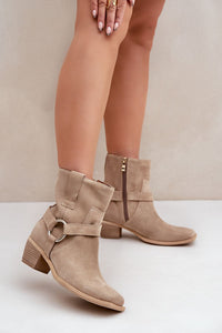 Heel boots model 203873