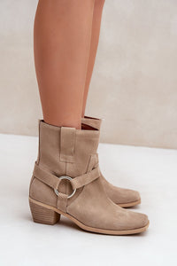 Heel boots model 203873