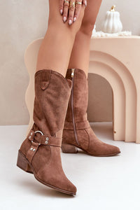 Heel boots model 203903